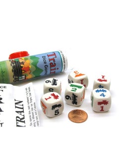 Train Dice Game 6 Dice Set With Travel Tube And Instructions - pzsku/Z832261A6C26A494B02BCZ/45/_/1688537301/8c9c99a7-d012-43d8-914e-8eed87a85d98