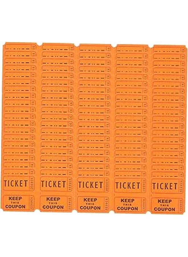 100 Sheets Raffle Tickets for Carnival Party Game Event Entry Paper - Image 1