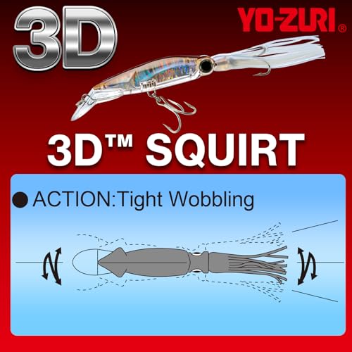 DUEL Yo-Zuri R1166-CPPB 3D Squirt Floating Lure, Pearl Blue ,190mm 7-1/2" - Image 3