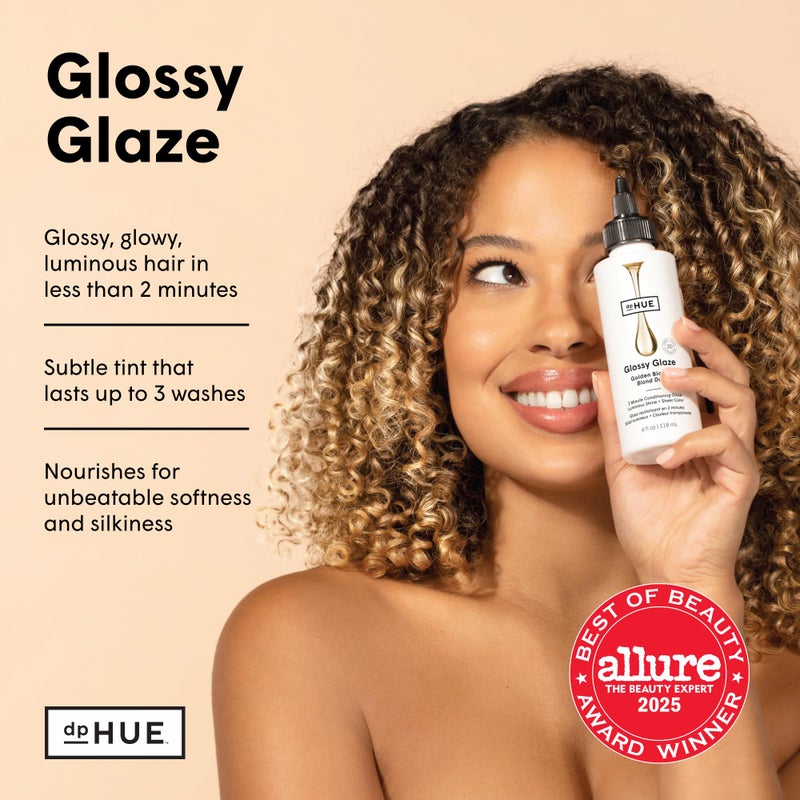 dpHUE Glossy Glaze, Golden Blonde - 4 fl oz - In-Shower Conditioning Glaze for Luminous Shine & Sheer Color - Paraben, SLS & SLES Sulfate Free - Leaping Bunny Certified - Image 2