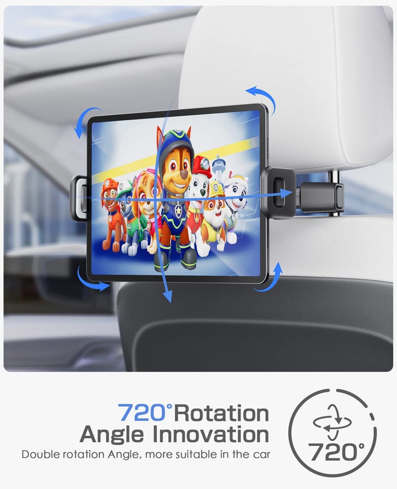 TOCHIO 2 Pack Tablet iPad Holder for Car Backseat Tablet Holder Phone Mount Stand for iPad, Tablets, Nintendo Switch, iPhone, Smartphones, Gift for Men and Women (Style B) - Image 4