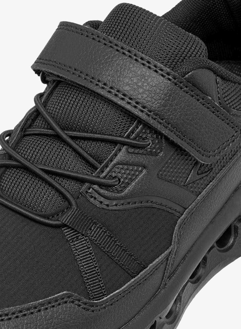 Dash Boys Panelled Sports Shoes with Hook and Loop Closure - Image 4