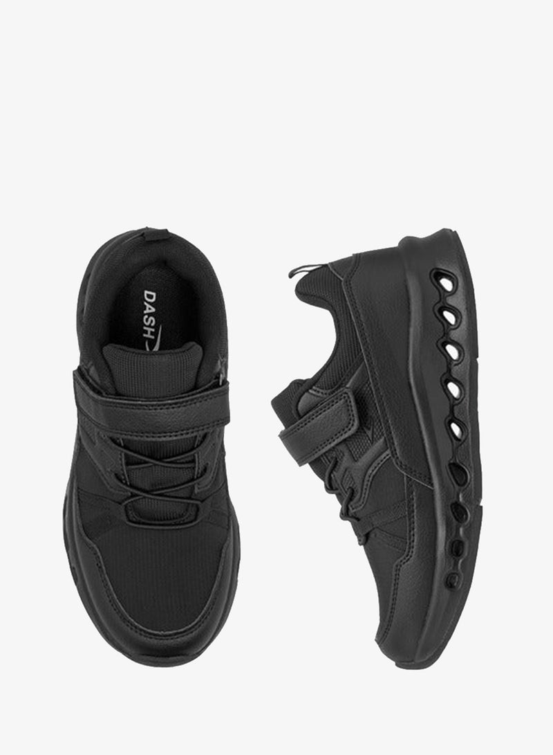 Dash Boys Panelled Sports Shoes with Hook and Loop Closure - Image 3