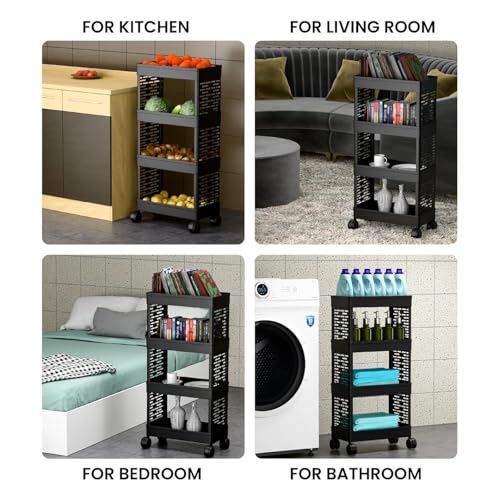 MASHUR FAB ABS MULTI -Layer Kitchen Rack | Multipurpose Shelf for Utensils, Cutlery & Spices | Space-Saving Organizer for Home & Pantry (Casual, 4-LAYER) - Image 3