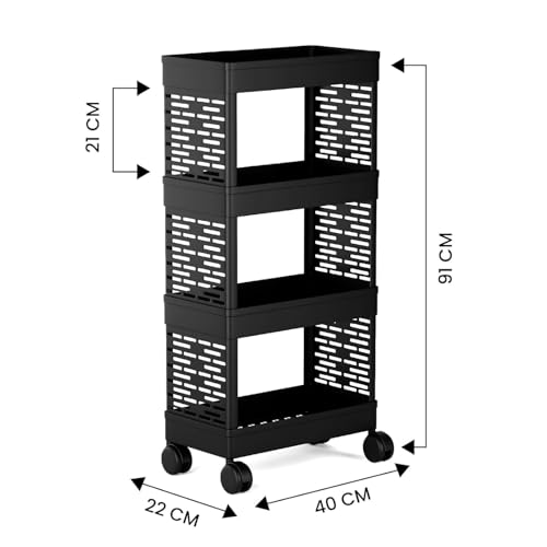 MASHUR FAB ABS MULTI -Layer Kitchen Rack | Multipurpose Shelf for Utensils, Cutlery & Spices | Space-Saving Organizer for Home & Pantry (Casual, 4-LAYER) - Image 4
