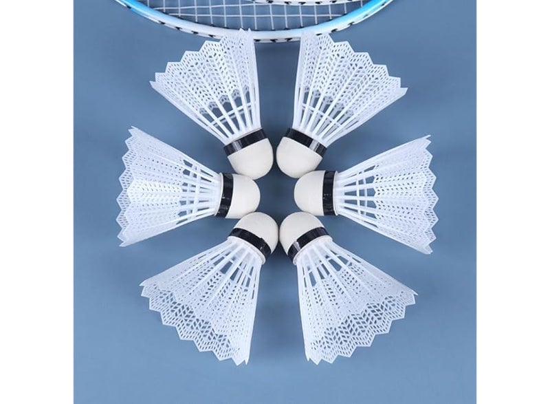 Badminton balls for indoor and outdoor play. Durable, stable, high-speed balls for professional training or family outdoor sports. 6-pack. - Image 1