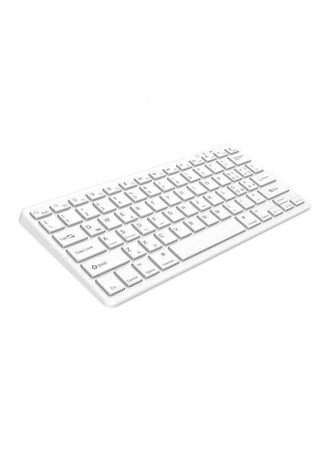 Bluetooth Keyboard for iPad, Bluetooth Keyboard Compatible with iPad 10.2/9.7, iPad Pro 11/iPad Pro 12.9, iPad Air/iPad Mini/iPhone, Wireless Bluetooth Keyboard for Windows, iOS, Android, White