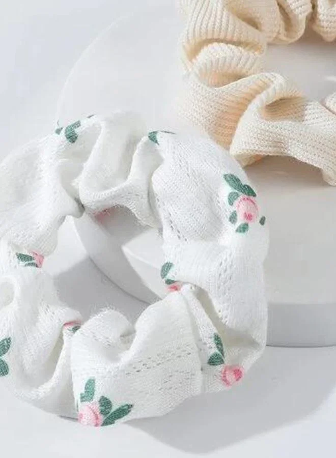 تايك تو Set of 2 - Floral Scrunchies