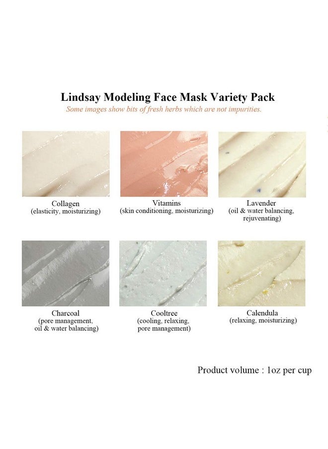 Lindsay Face Mask Skincare Facial Mask Korean Skin Care Jelly Mask Set For Women And Men 6 Cup Variety Pack Beauty Face Mask Skincare Peel Off  - Image 5