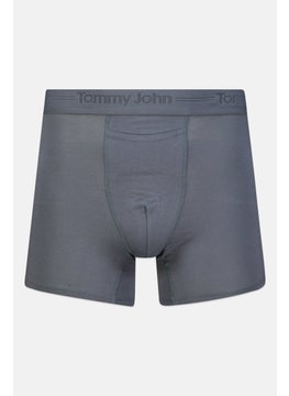 Tommy John Men 2 Pieces 9 Inseam Plain Boxer Briefs, Navy/Grey  - Image 2