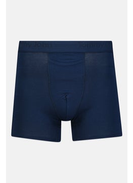 Tommy John Men 2 Pieces 9 Inseam Plain Boxer Briefs, Navy/Grey  - Image 5