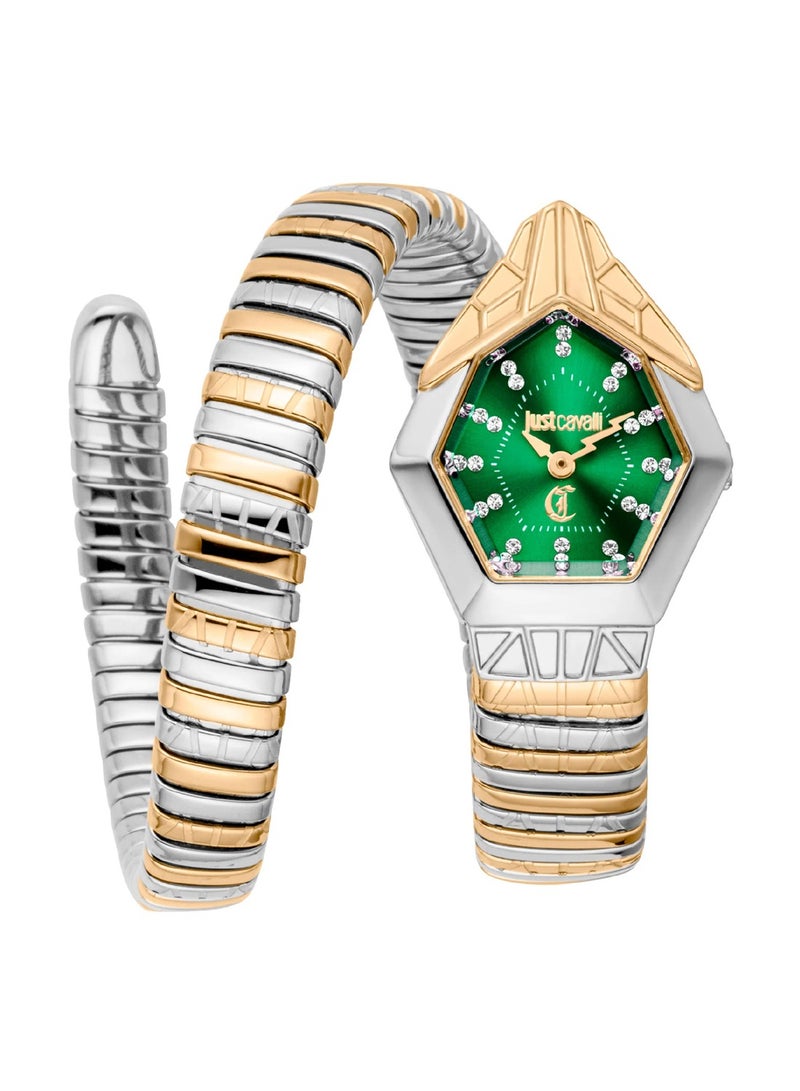 Just Cavalli Gemma Women's Analog Quartz Two tone Stainless Steel Watch JC1L358M0075  - Image 1