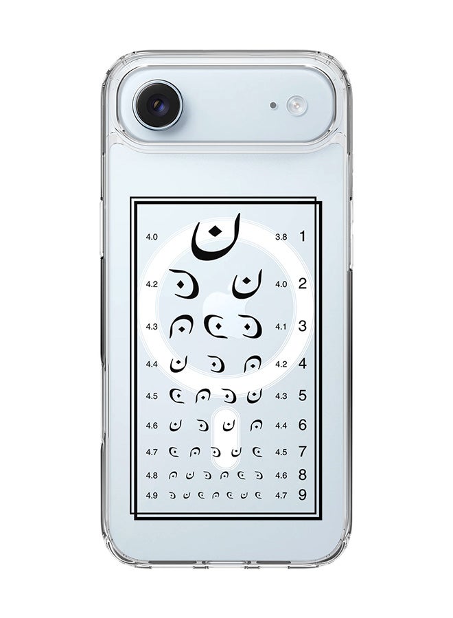 Stylizedd Classic Clear MagSafe Case for iPhone 17 Air , Hybrid Soft Case Flexible Edges Anti Drop TPU PC Gel Thin Transparent Cover [ Designed for iPhone 17 Air ] - Eye Test