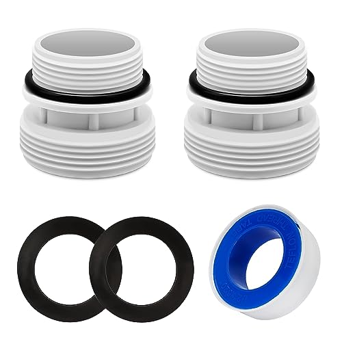 ALOCS 4560 40mm to 1 1/2 Inch Hose Conversion Adapters, Filter Hose Conversion Kit Compatible with Intex Hayward Coleman Pool Filter Hose Fitting, Above Ground PVC Adapter - Image 1