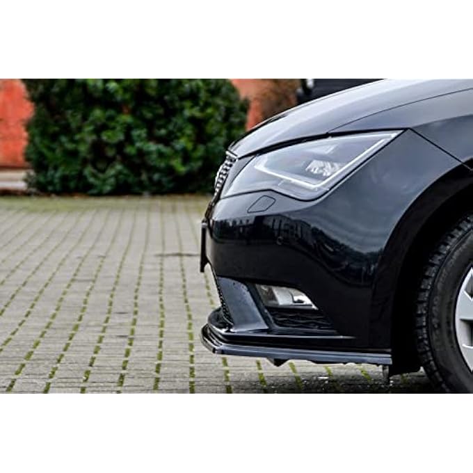 ProTuning Black Gloss Front Bumper spoiler/skirt/valance For Leon 5F 2012-2016 - Image 2