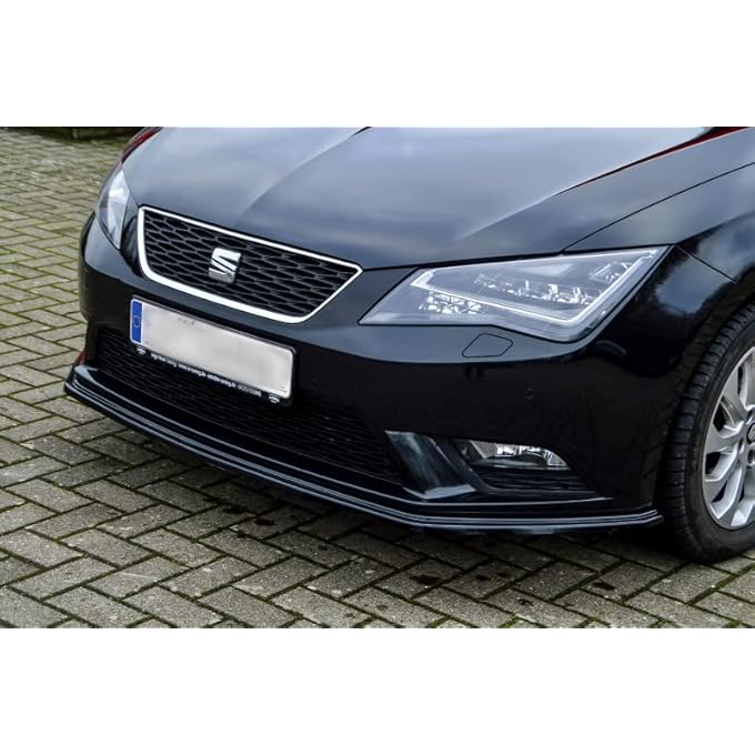 ProTuning Black Gloss Front Bumper spoiler/skirt/valance For Leon 5F 2012-2016 - Image 1