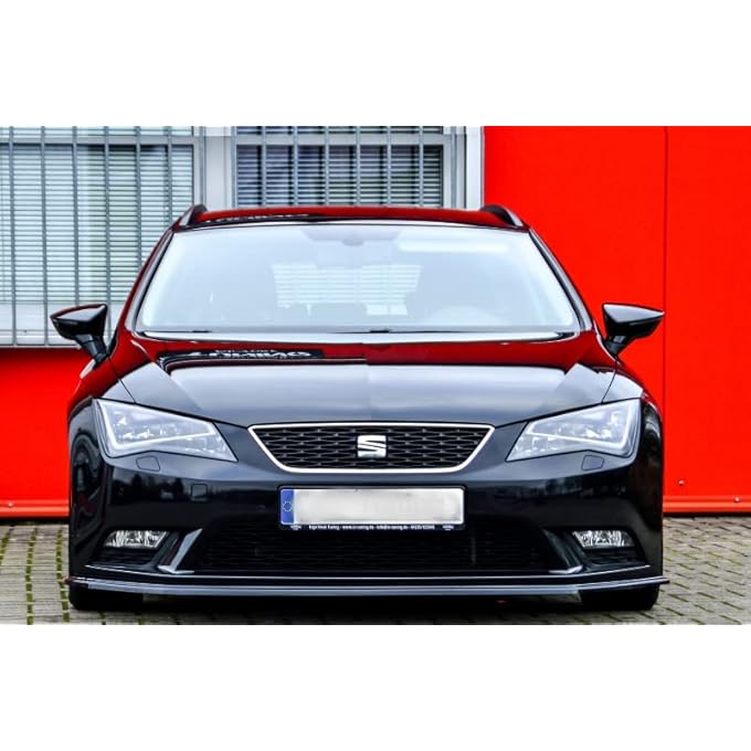 ProTuning Black Gloss Front Bumper spoiler/skirt/valance For Leon 5F 2012-2016 - Image 5