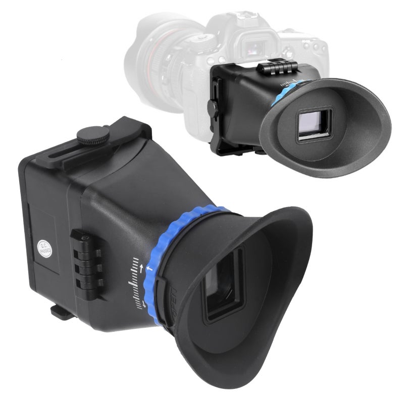 Camera Viewfinder: 3X Magnification Optical Glass Lens - Adjustable Diopter Tripod Mountable SLR Viewfinder for Daylight Video Macro Shooting, Elderly and Disadvantaged Users - Image 2
