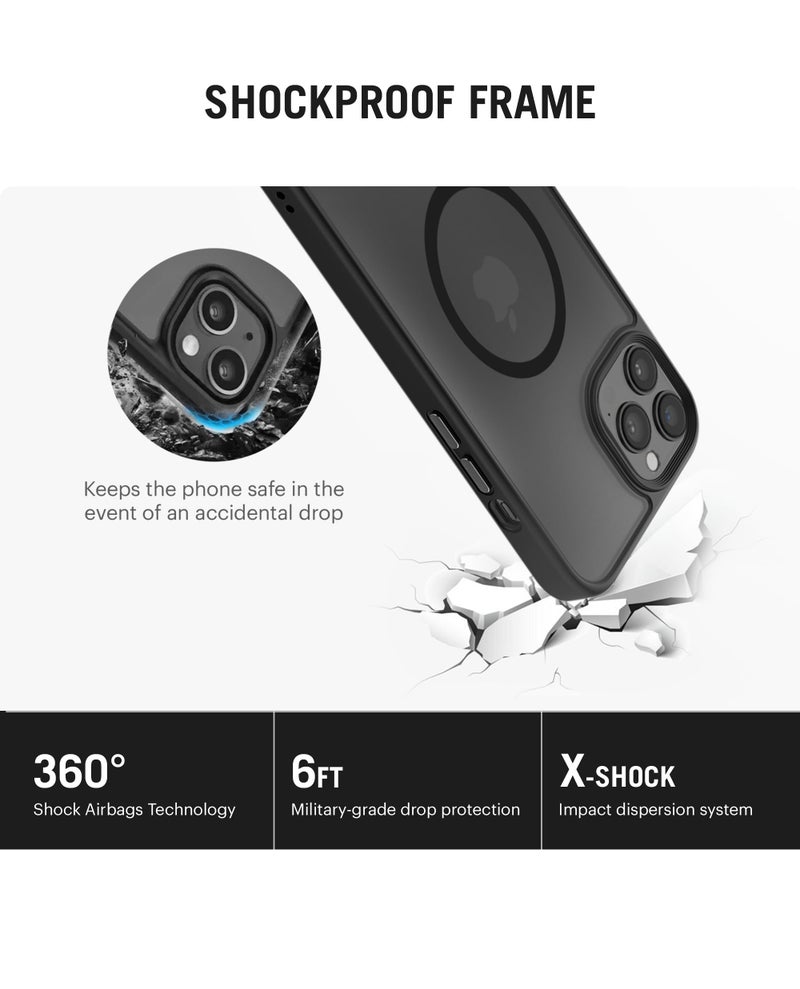 DailyObjects Polycarbonate Nimbus 2.0 Magnetic Protective Cover Compatible with iPhone 14 Pro |Camera & Body Protection|Anti Shock,Scratch Resistant|Precise Cutouts & Modern Design|Wireless Charging - Image 5