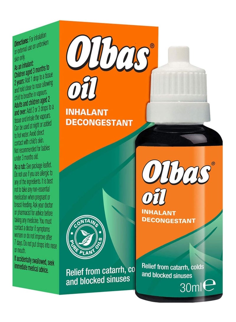 Olbas زيت مزيل احتقان الاستنشاق، 30 مل - Image 1