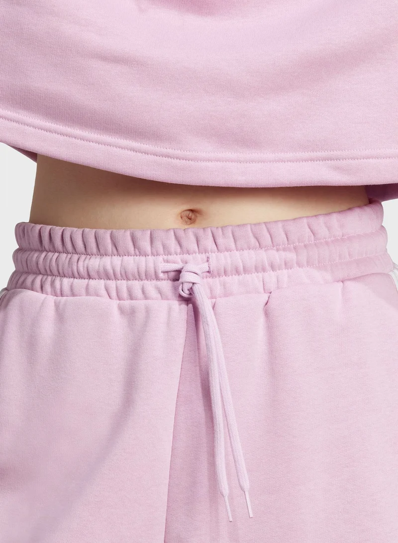 Adidas Essentials 3-Stripes Open Hem Fleece Joggers