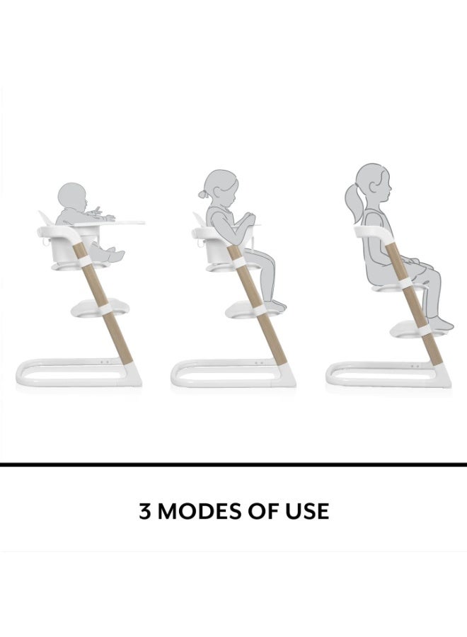 Evenflo - RightSeat Multistage High Chair - Sea Salt White - Image 3