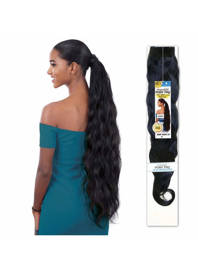 Organique Mastermix Shake-N-Go Synthetic Organique Pony Pro Ponytail - BODY WAVE 32" (1)  - Image 1