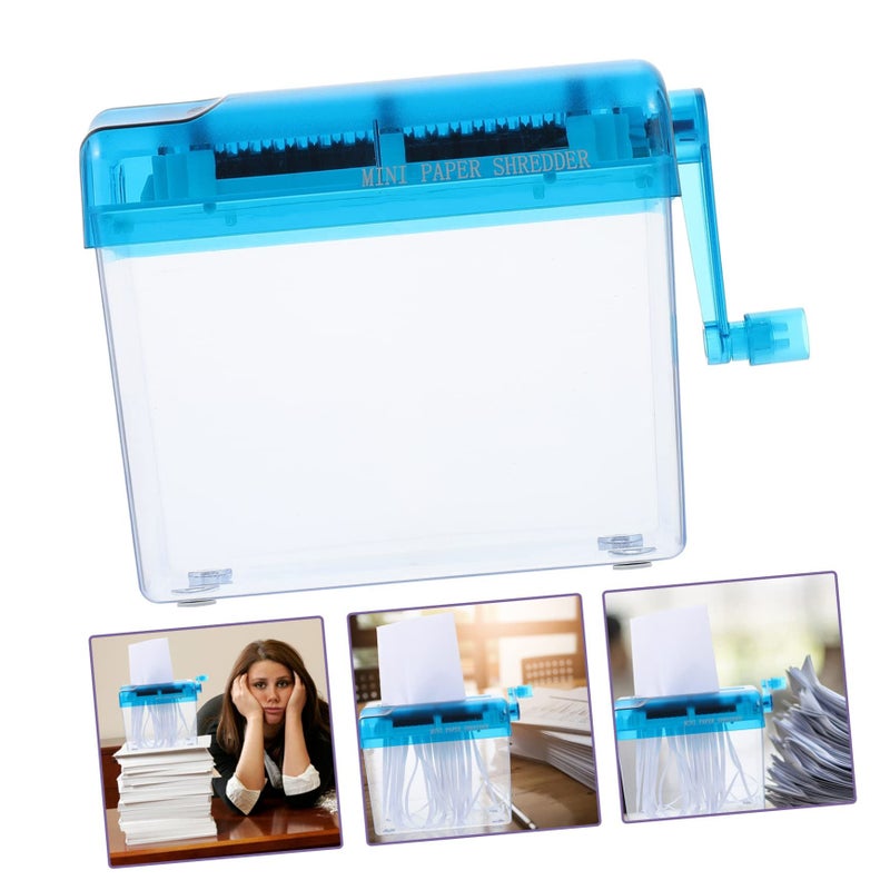 A5 Manual Paper Shredder Desktop Handheld Shredding Machine For Home Office Document Disposal Compact Design - Image 4