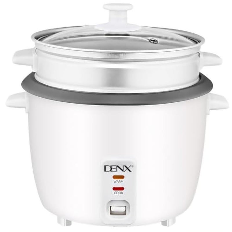 DENX DX2085 0.6L Electric Rice Cooker 350W – Compact Mini Multi-Function Cooker for Rice, Soup & Stew | Non-Stick Inner Pot, Fast Heating, Automatic Keep Warm, Easy Clean, 220–240V - Image 1