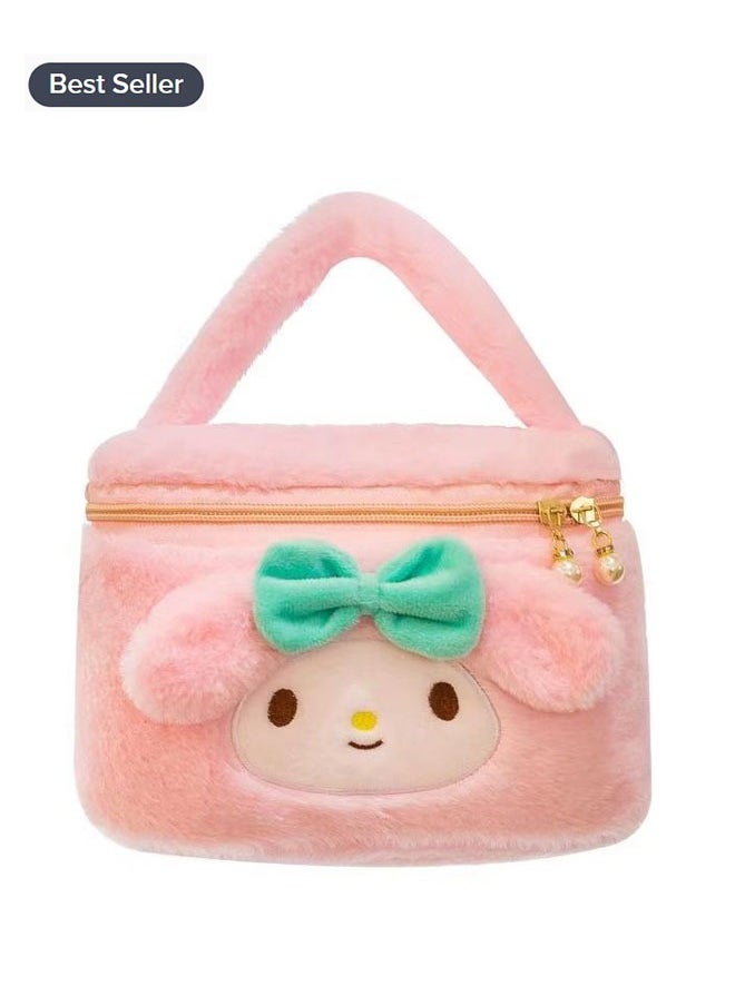 Melody 8-inch Sanrio Melody portable plush cosmetic bag  - Image 1