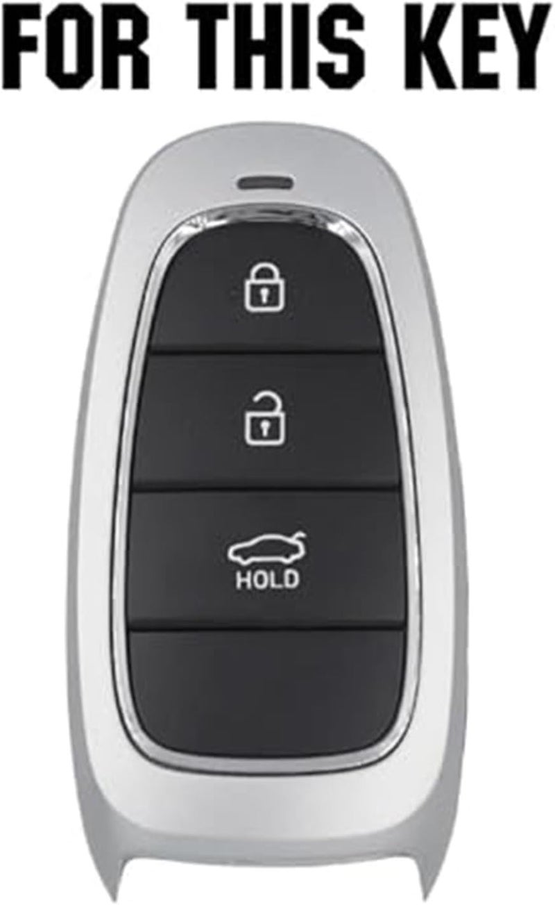 Wivplex 3 Button Car Key Fob Cover for Hyundai Sonata - Image 3