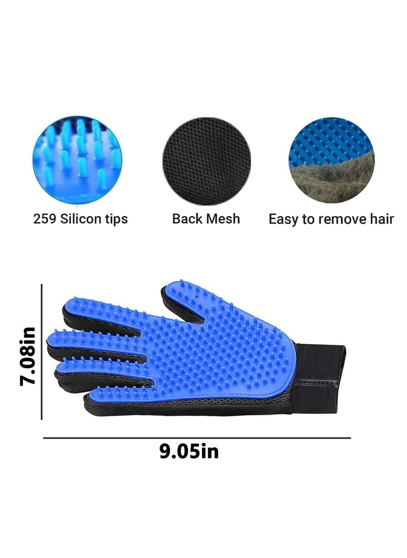 Generic - Pet Grooming Glove Cat Glove Brush Grooming Mitt for Dogs Dog Bath Gloves Dog Brush Glove Grooming Gloves for Dogs Cat Brush Glove Cat Grooming Glove for Easy Grooming Dog Cat Brush - Image 1