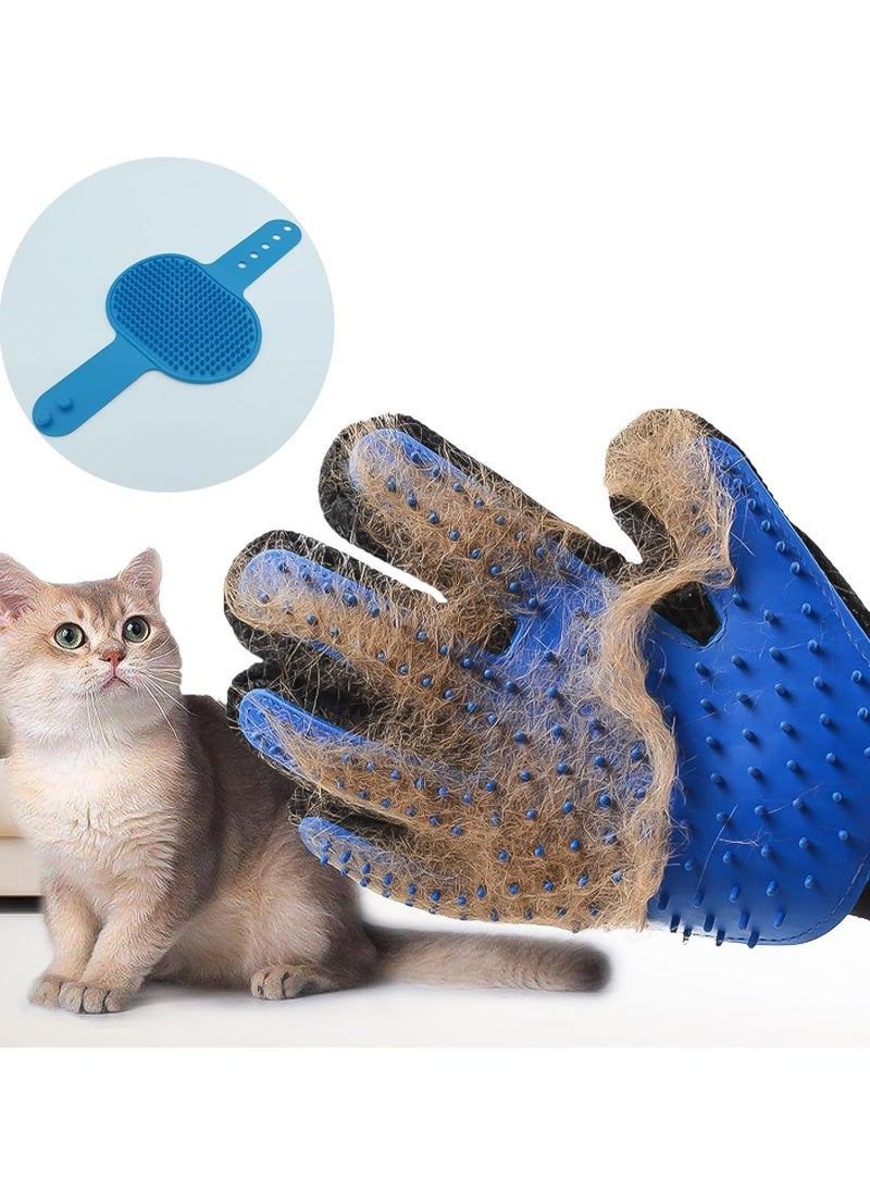 Generic - Pet Grooming Glove Cat Glove Brush Grooming Mitt for Dogs Dog Bath Gloves Dog Brush Glove Grooming Gloves for Dogs Cat Brush Glove Cat Grooming Glove for Easy Grooming Dog Cat Brush - Image 1