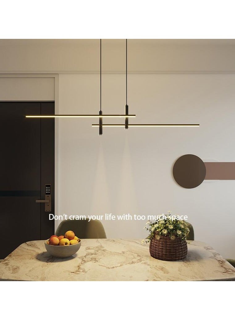 إسكدنيا الحديثة بسيطة Led قلادة أضواء غرفة الطعام خطوط الجدول ضوء الشمال الإبداعية منصة مشروبات شريط طويل ثريا إضاءة داخلية - Image 2