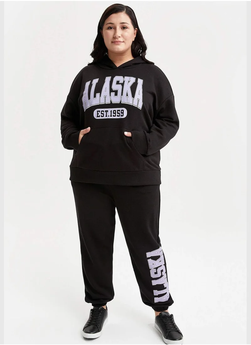 DeFacto Woman Loose Fit Hooded Sweat Shirt