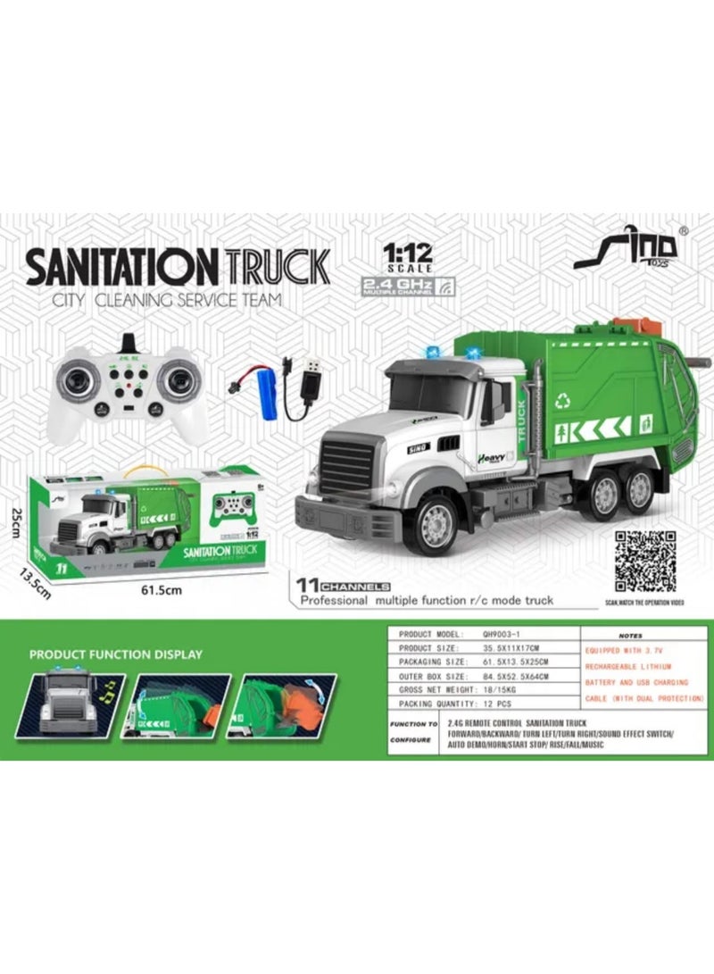 Children's hygiene truck with remote control - 11 channels - 1:12 scale - Image 4