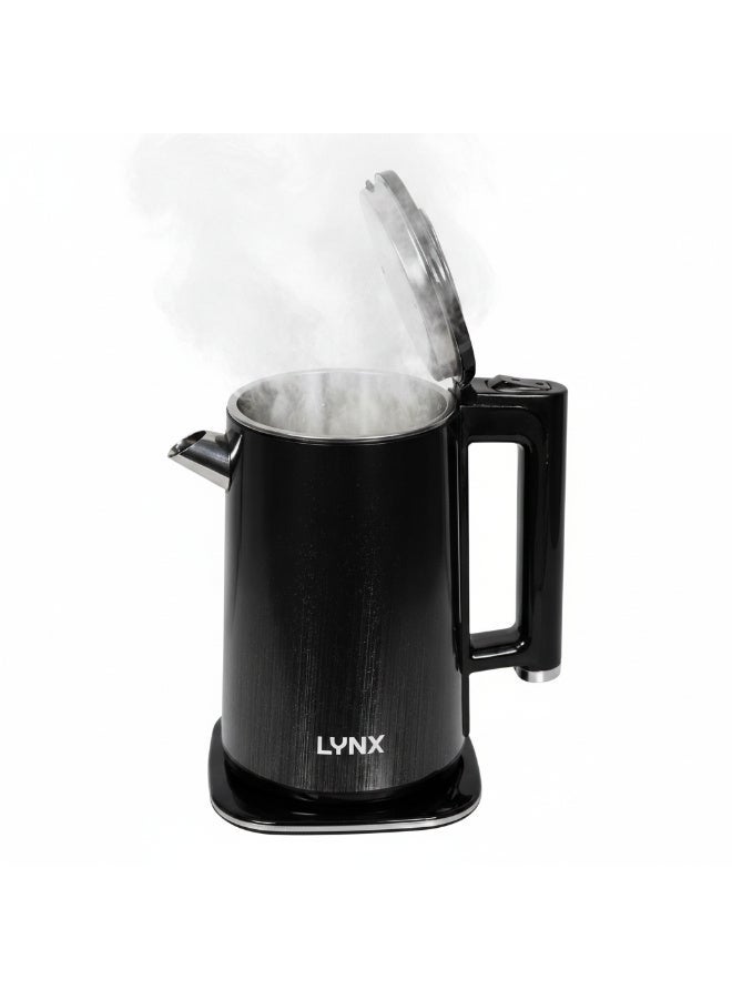 Lynx KT-2113 Electric Kettle 1.8L Stainless Steel 1500W Fast Boiling Cordless Kettle with Auto Shut Off Boil Dry Protection Concealed Heating Element Easy Clean Water Level Indicator - Image 1