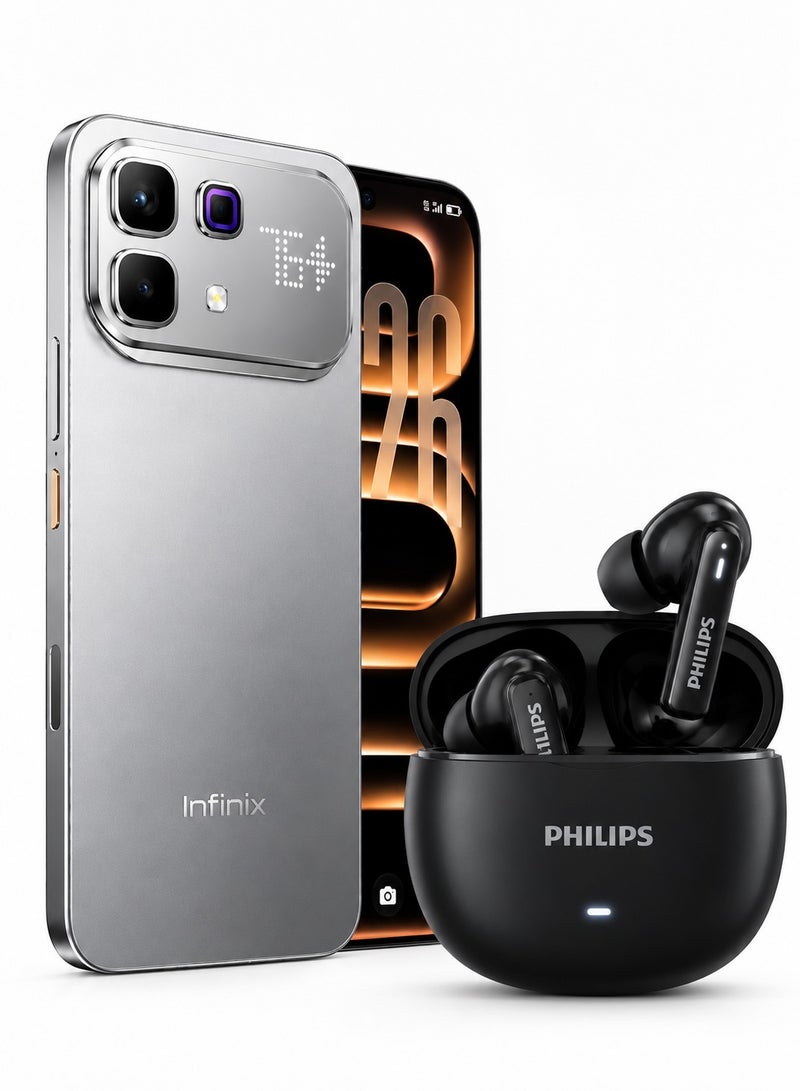 إنفينيكس نوت 60 برو 6.78 بوصة ثنائي الشريحة 5G ميس تيتانيوم 8 جيجابايت رام 256 جيجابايت + سماعات أذن XE33 - نسخة الشرق الأوسط - Image 1