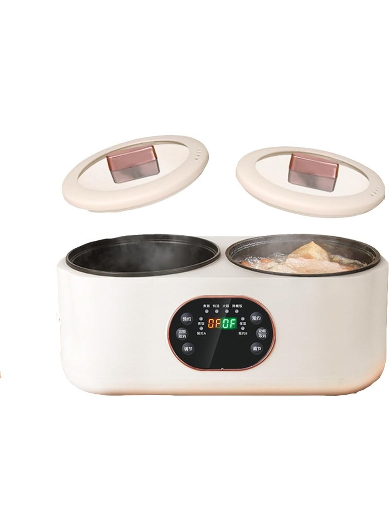 دينكس وعاء طهي مزدوج 2 في 1، وعاء ساخن كهربائي متعدد الوظائف مع بطانة مزدوجة وشاشة رقمية - Image 2