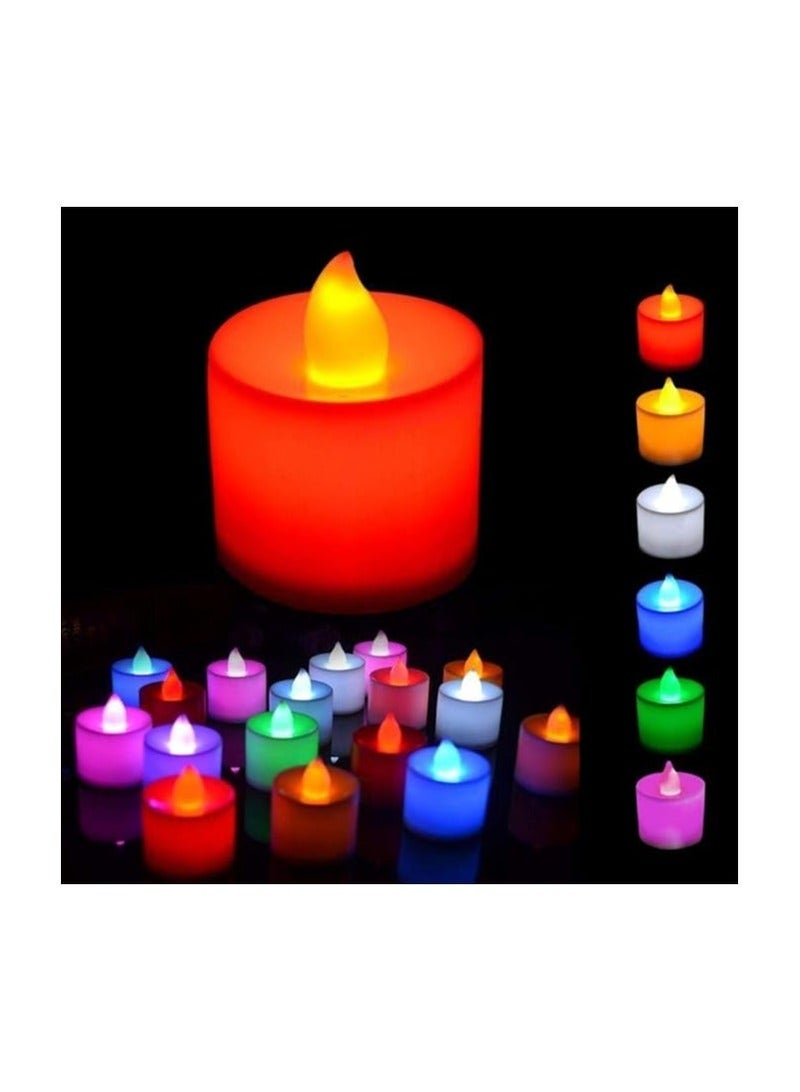 Electronic Candle Decoration for Wedding, Christmas, Valentine's Day, Honeymoon, Anniversary (Battery Operated, Multi Color, 1 Piece) - Image 2