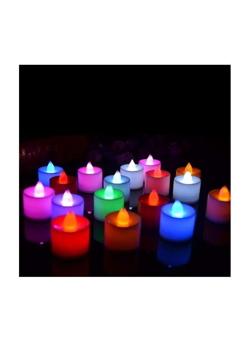 Electronic Candle Decoration for Wedding, Christmas, Valentine's Day, Honeymoon, Anniversary (Battery Operated, Multi Color, 1 Piece) - Image 3