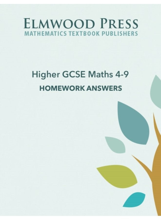 Higher GCSE Maths 4 9 Homework Answers - Paperback