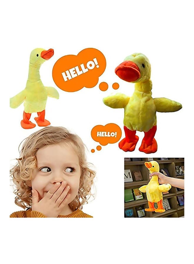 Loquat Dancing Singing Talking Cartoon Duck Plush Toy 30x15cm - Image 3