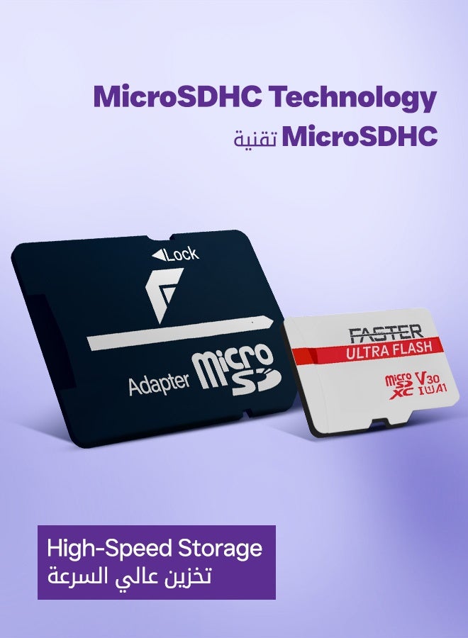 Faster Ultra Flash 256GB MicroSDXC Memory Card with SD Adapter, Up to 90MB/s Read Speed, Supports 4K HD U3 V30 High-Speed Storage for Smartphones, Cameras, Tablets, DashCam & More - Image 2