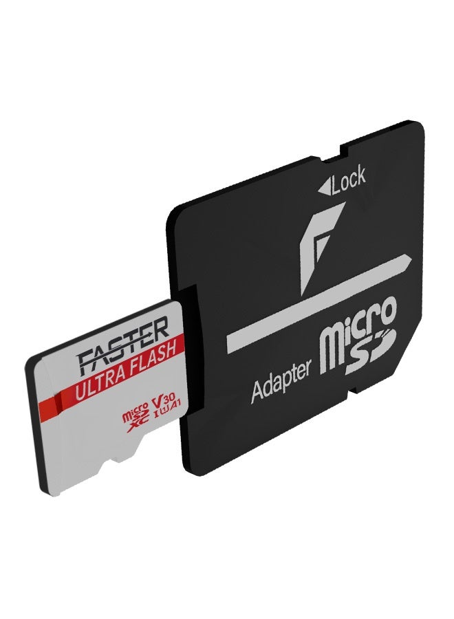 Faster Ultra Flash 256GB MicroSDXC Memory Card with SD Adapter, Up to 90MB/s Read Speed, Supports 4K HD U3 V30 High-Speed Storage for Smartphones, Cameras, Tablets, DashCam & More - Image 1