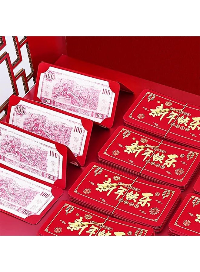 2 Pcs Red Envelopes for Spring Festival 2026, Creative Stretchable Hongbao of 10 Poackets, Chinese New Year Red Envelopes, Luck Money Gift with Good Wishes - Image 5