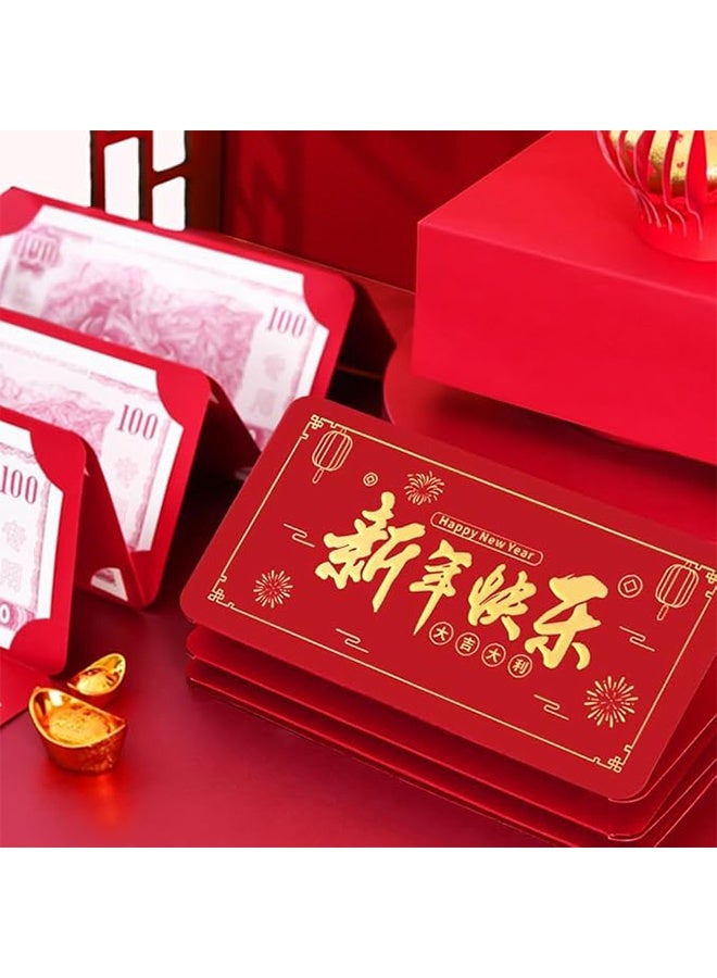 2 Pcs Red Envelopes for Spring Festival 2026, Creative Stretchable Hongbao of 10 Poackets, Chinese New Year Red Envelopes, Luck Money Gift with Good Wishes - Image 4