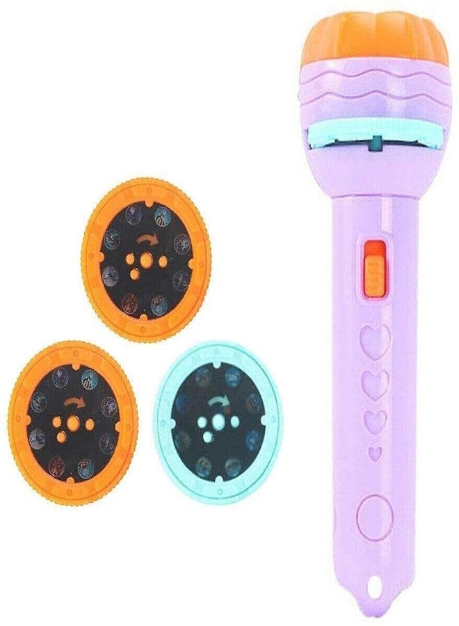 Crazy Buy CrazyBuy 3 Slides, 24 Patterns Projector Flashlight Kids Projection Light Type (Multicolor) - Image 1