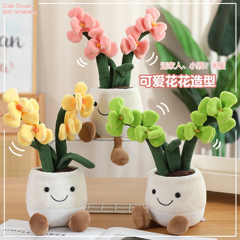 Simulation Plant Plush Toys Series - Narcissus, Tulip, Potted Stuffed Animals Decoration - Image 4