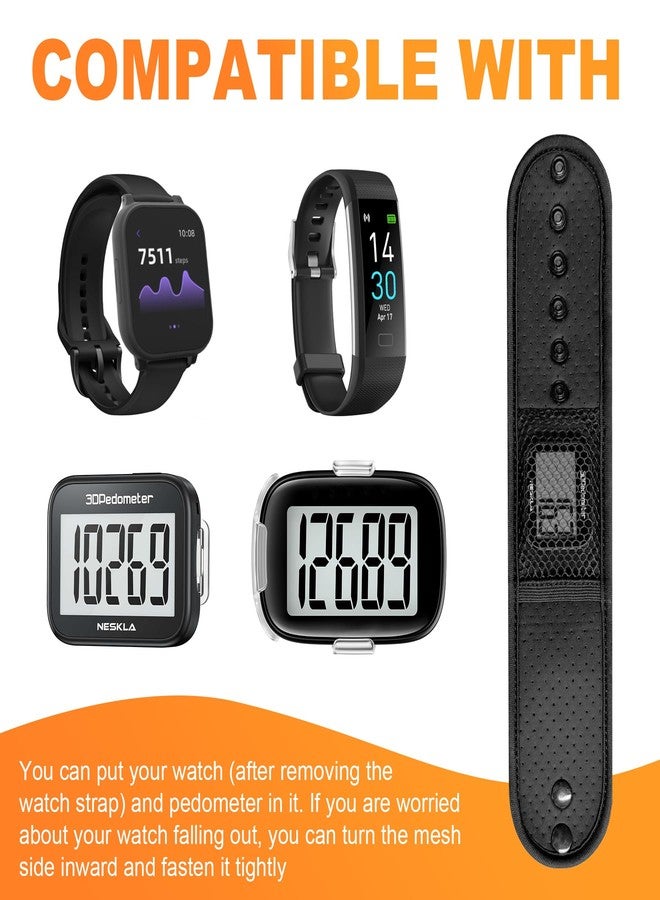 NESKLA Ankle Straps for Fitness Trackers, Soft Adjustment Pedometer Ankle Band Compatible with Fitbit, Breathable Mesh Sports Ankle Strap for Men and Women - Image 3